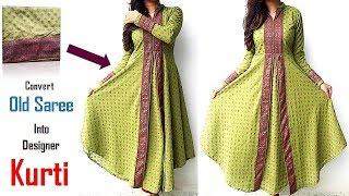 Transform Old Saree Into Designer Kurti, Recycle Your Old Clothes