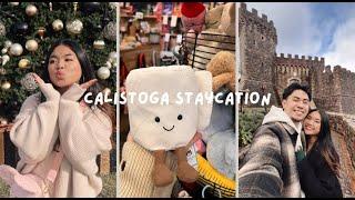 calistoga staycation  | celebrating our 1 year engagement, calistoga eats, & jelly cat hunting!