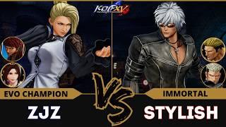 KOF XV️ ZJZ (Mature/Vice/Mai) vs STYLISH (Yamazaki/K'/Goenitz)️Replay Match - 12/24