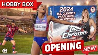 NEW: 2024 TOPPS Chrome  Olympic Hopefuls HOBBY Box Break