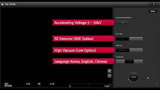 Demo of SEC Make - Table Top Scanning Electron Microscope (Mini-SEM) [SNE-4500M] ENG