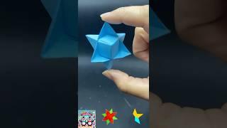 6 Pointed Star #diy #craft #star #spinning #easycrafts #papercraft #kidscrafts #origami #decoration