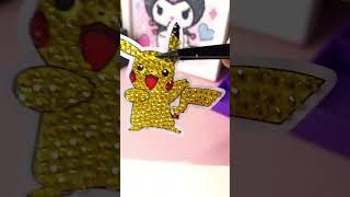 Pikachu Pokemon Diamond Painting so cute ASMR #diamondpainting #laniemdiaries #pokemon #pokemongo