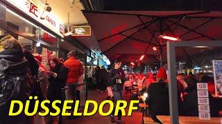 Düsseldorf walking 4K | Abendlauf im Winter 2024/25