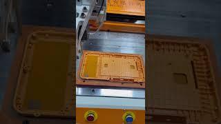 #manufacturing #plastic  Metal implants into plastic by automatic heat staking machine