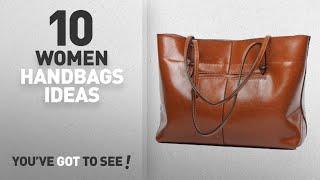 Top 10 Leather Handbag [ Winter 2018 ]: Covelin Women's Handbag Genuine Leather Tote Shoulder Bags