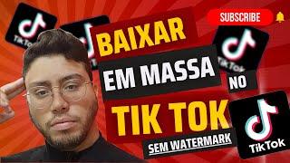 Como baixar múltiplos vídeos no TikTok de uma vez so (SEM MARCA D'AGUA)