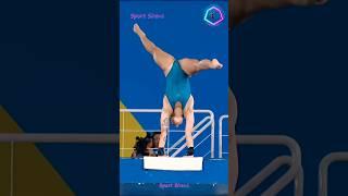 Famous Diver in Women's Diving  Executed Amazing Armstand dive #diving  #shorts