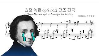 쇼팽 녹턴op.9 no.2를 슬프게 편곡해보았다 Chopin Nocturne op.9 no.2 rearranged in minor key