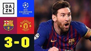 Lionel Messi zaubert und trifft doppelt: Barcelona - Manchester United 3:0 | Champions League | DAZN