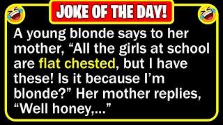  BEST JOKE OF THE DAY! - A blonde girl came skipping home from school one day...| Funny Daily Jokes