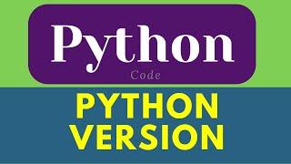 Python Version | Python Programming | Python Version in python | python shorts #python #shorts