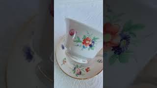 시라쿠스 셀마 컵앤소서 | 미묘한피크닉 #앤틱 #찻잔 #티잔 #teatime #teacup #teatable #homecafe #홈카페 #커피잔 #빈티지그릇