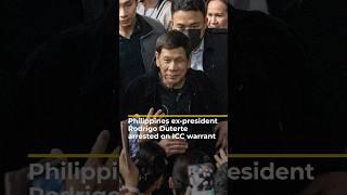 Philippines ex-president Rodrigo Duterte arrested on ICC warrant | AJ #shorts