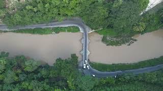 JAMAICA MOST DANGEROUS BRIDGE -FLAT BRIDGE FROM ABOVE