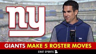  NY Giants Make MULTIPLE ROSTER MOVES + Must See Aaron Rodgers Update