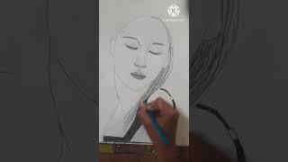 a beautiful girl sketched by Pratik Kumar #sketch