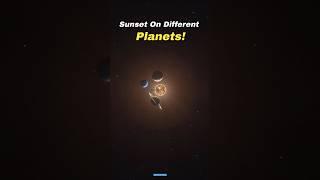 Sunset On Different Planets  #shorts #space #earth