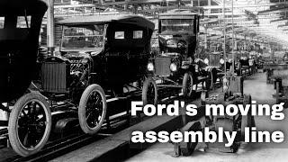 7th October 1913: Ford Motor Company introduces the world's first moving assembly line