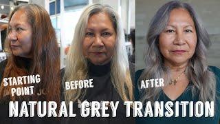 Hair Transformations with Lauryn: Grey Transition Colour Correction Touch up Ep. 175