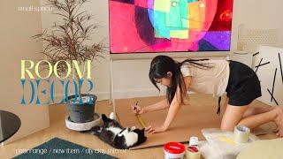 จัดห้องให้เป็น Minimal Art Gallery, Haul TV LG OLED Pose՛, DIY Clay Mirror | mynjimye