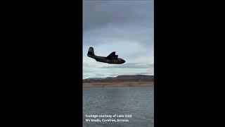 The final landing of the flying boat Philippine Mars