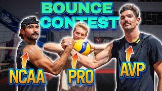 Pros vs D1 Volleyball Player UNREAL Bounce Contest