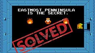 The most MYSTERIOUS Legend of Zelda NES clue finally solved! What is the Eastmost Peninsula Secret?