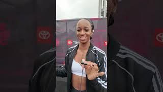 Olympian Anavia Battle names her favorite Meg Thee Stallion song   #athlete #track #music