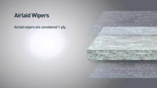 Sellars Airlaid wipers vs. DRC wipers video