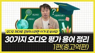 30가지 오디오 평가 용어 정리 1편 - 오디오 용어를 이해해야 리뷰도 이해가 됩니다. (중고역편)