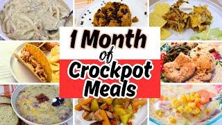 20 Fall CROCKPOT Meals | 1 month of Slow Cook Dinners | CROCKTOBER | CROCKPOT MARATHON