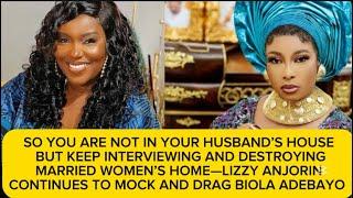 SO SAD  YOU ARE NOT IN YOUR HUSBANDS HOUSE BUT U KEEP DESTROYING MARRIED HOMES—LIZZY AND BIOLA