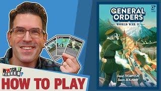 General Orders: World War II - How To Play