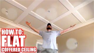 How to Build a Flat Coffered Ceiling