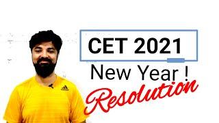 Lets Crack CET 2021 New Year Resolution