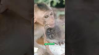 Weight of Love: A Monkey’s Heartbreaking Decision in the Canopy#animals #monkey #monkey #foryou