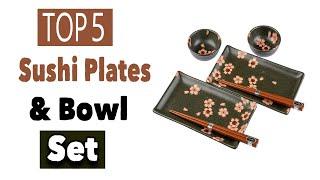 Best Sushi Plates And Bowls Set | Top 5 Wheat Straw Rectangular Melamine Tableware Sushi Pasta Plate