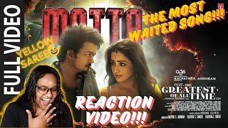 Full Video: MATTA | The G.O.AT | REACTION VIDEO | Thalapathy Vijay | Venkat Prabhu | U1