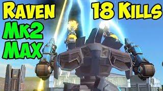 War Robots MK2 Scourge Raven 18 Kills FFA Hunter Gameplay - WR