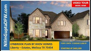 Lynbook Plan by K Hovnanian (KHov) Homes in  Liberty In  Melissa, TX