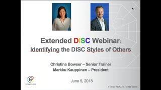 Identifying the DISC Styles of Others