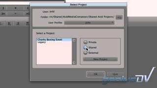 Avid Media Composer - Creating a new Project