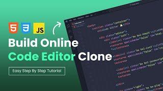 HTML CSS JavaScript Project - Build Code Editor Like Codepen