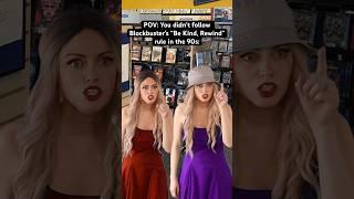 POV: You didn’t follow Blockbuster’s “Be Kind. Rewind” rule in the #90s. #nostalgia #90skids
