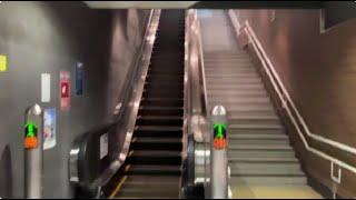 【東芝】2X エスカレーター　荒井駅 2X escalator Arai station Sendai Subway Miyagi Japan