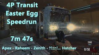 TranZit 4p easter egg speedrun with one cool kid and 2 losers (feat. Nanikos)