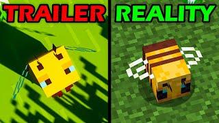 minecraft trailer vs reality