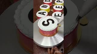 Nice Sandeep name later cake design 