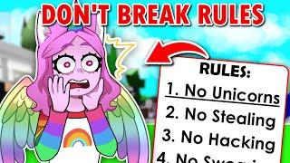 Brookhaven But I Cant Break YOUR RULES !! (Roblox)